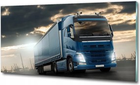 Fotó üvegkép Piros autó 125x50