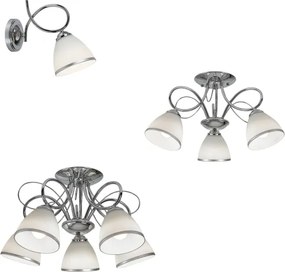 Brilagi - Fali lámpa FRED 1xE27/60W/230V fényes króm