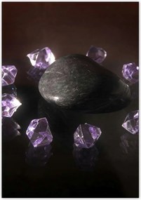 Poszterek 70x100 Lila kristályok