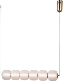 ITALUX PND343626HHBROPAL GANTI Modern Led FĂŒggesztett LĂĄmpa OpĂĄl, Arany LED IP20