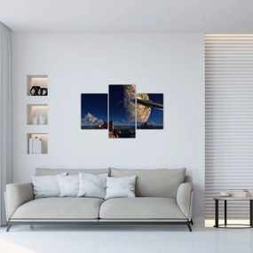Kép - idegenek érkezése (90x60 cm)