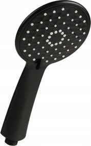 Zuhanyfej, 3 fúvókával, fekete