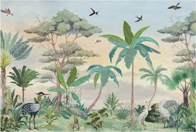 Flizelin Dekoratív fotótapéta Hálószobába Egzotikus növényvilág 104x70