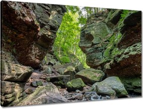 Vászonkép 90x60 Hegyek Kövek Sziklák