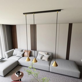 Emibig modern függeszték elit fekete arany emi1329/3
