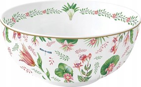 Tál tál 23cm színes virág motívum ajándék egyedi