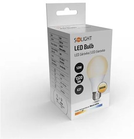 LED izzó Solight WZ507A-2, klasszikus forma, 12W, E27, 3000K, 1320lm