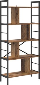 vidaXL Könyvespolc Öreg fa 75 x 30 x 156 cm Faanyag