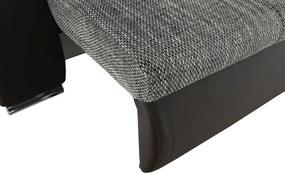 Sarokülőgarnitúra, barna/szürkésbarna melír, TRAMP