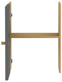 Sötétszürke ajtós modul 33x43 cm Z Cube - Tenzo