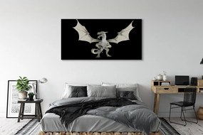 Canvas képek fehér sárkány 100x50 cm