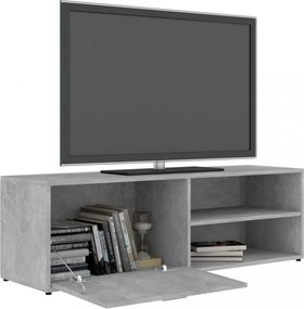 betonszürke szerelt fa TV-szekrény 120 x 34 x 37 cm