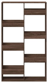 barna tölgy színű szerelt fa könyvszekrény 100 x 33 x 175 cm