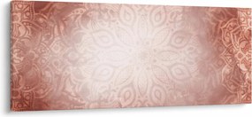 Kép - Rózsaszín mandala (120x50 cm)