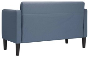 kék kordbársony szövet loveseat kanapé 109 cm