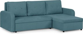 TOKYO Kinyitható sarokkanapé Türkizkék