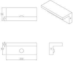 LED Kültéri fali lámpa érzékelővel TESA LED/10W/230V IP54 fekete