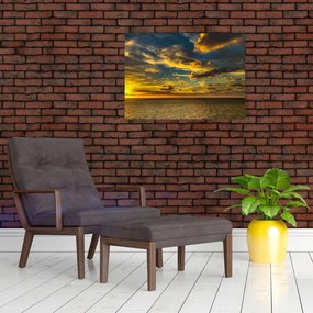 Naplemente a tengeren (üvegen) (70x50 cm)