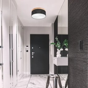 Brilagi - LED mennyezeti lámpa BELLADONNA 2xE27/15W/230V, 40 cm, fekete/fenyő