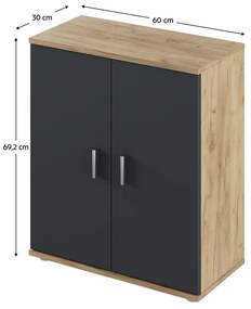 ADELI szekrény, 1. típus, Artisan tölgy