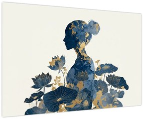 Kép - Márvány női profil (90x60 cm)