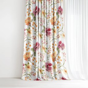 Goldea dekoratív drapéria - hibiszkusz virágok 140x150 cm