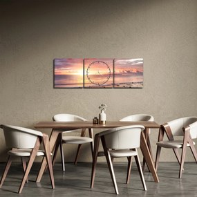 Kép - Tenger panoráma (órával) (90x30 cm)