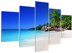 Kép a strandról a Praslin szigeten (150x105 cm)