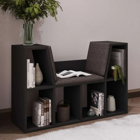 Livora könyvespolc, antracit, 103 cm