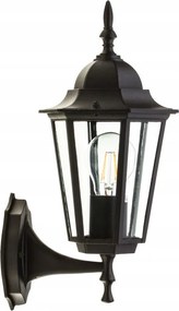 Kültéri Fali lámpa Kerti Dekoratív Fekete E27 Kobi