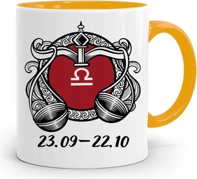 Csillagjegyek Csillagjegy Bögre Sárga Szűz nyomott mintával