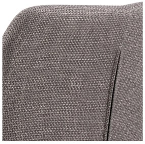 Világosszürke kárpitozott karfás étkezőfotel szett 2 db-os Lizzy – Actona