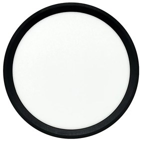 LED mennyezeti lámpatest LED/18W/230V 3000/4000/6500K átm. 23 cm fekete