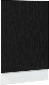 vidaXL “Lyon” fekete tölgy szerelt fa mosogatógép panel 45x1,5x67 cm