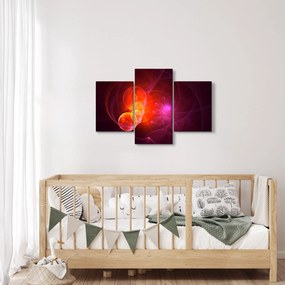 Modern rózsaszín absztrakció képe (90x60 cm)