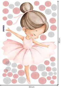 PIPPER. Textil falmatrica "Balett-táncos"