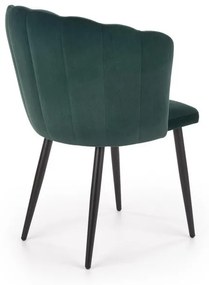 K-386 étkezőszék sötétzöld bársony szövet