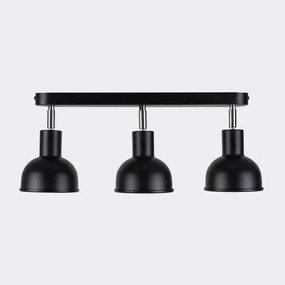 Sollux SL.1318 - Spotlámpa ELBA 3xE27/15W/230V fekete