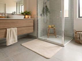 Fürdőszobaszőnyeg TRIVORA 60x100 cm krémová