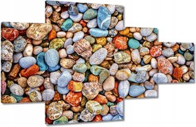 Vászonkép 130x80 Színes kavicsok