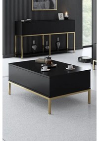 Dohányzóasztal Lord - Black, Gold