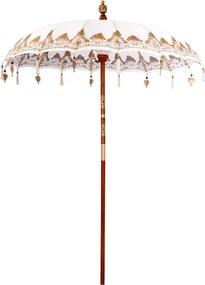 vidaXL Balinéz Napernyő Krém 185 x 185 x 260 cm Pamut