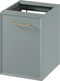 Cersanit S1022-010 - MILLE 40x45 cm falra szerelhető fürdőszobai szekrény szennyeskosárral, menta