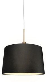 Modern függesztett lámpa bronz árnyalattal 45 cm fekete - Combi 1