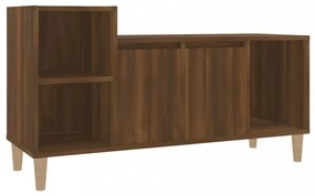 barna tölgyszínű szerelt fa TV-szekrény 100x35x55 cm