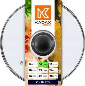 Üvegfedő 16cm Serpenyőhöz Edényfedő 2x