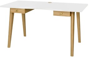 Íróasztal tölgyfa dekorral 70x140 cm Nice – Woodman