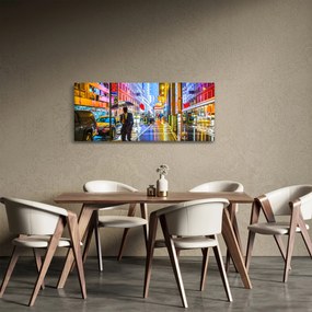 Kép - Város neonfényben (120x50 cm)