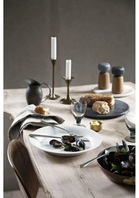 Hammershoi tölgyfa fűszerörlő, sötétkék porcelán részletekkel, magasság 13 cm - Kähler Design