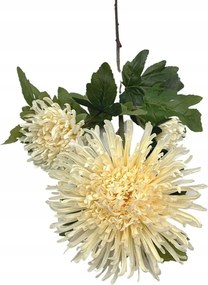 Krizantém XL ág 93 cm krémszínű